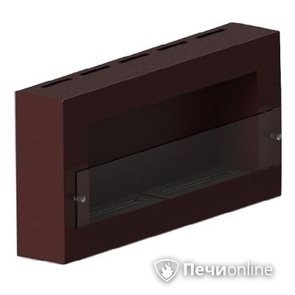 Биокамин ЭкоЛайф Window Fat II Glass black burgundy Арома в Владивостоке